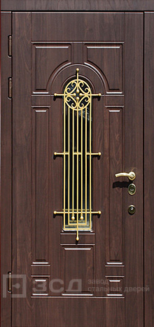 Фото «Дверь с ковкой №6»